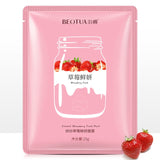 Aloe Strawberry Avocado Pomegranate Deep Moisture Mask Hydrating Oil Controlling Brightening Shrink Pores  Skin Care Products